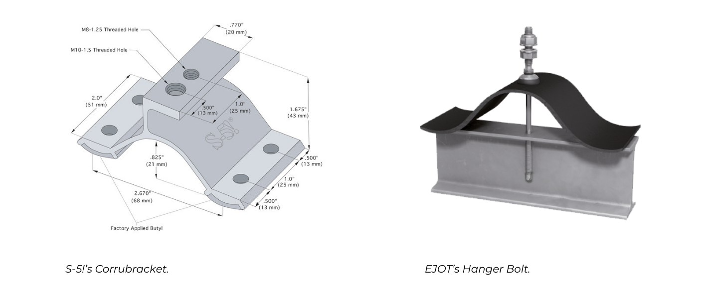 S-5! + EJOT Corrugated Roof Comparison Image