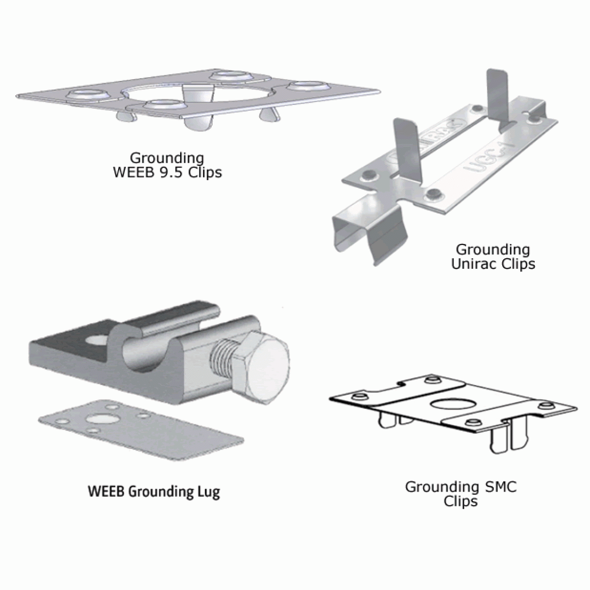 Mounting Grounding Lugs and Grounding Clips