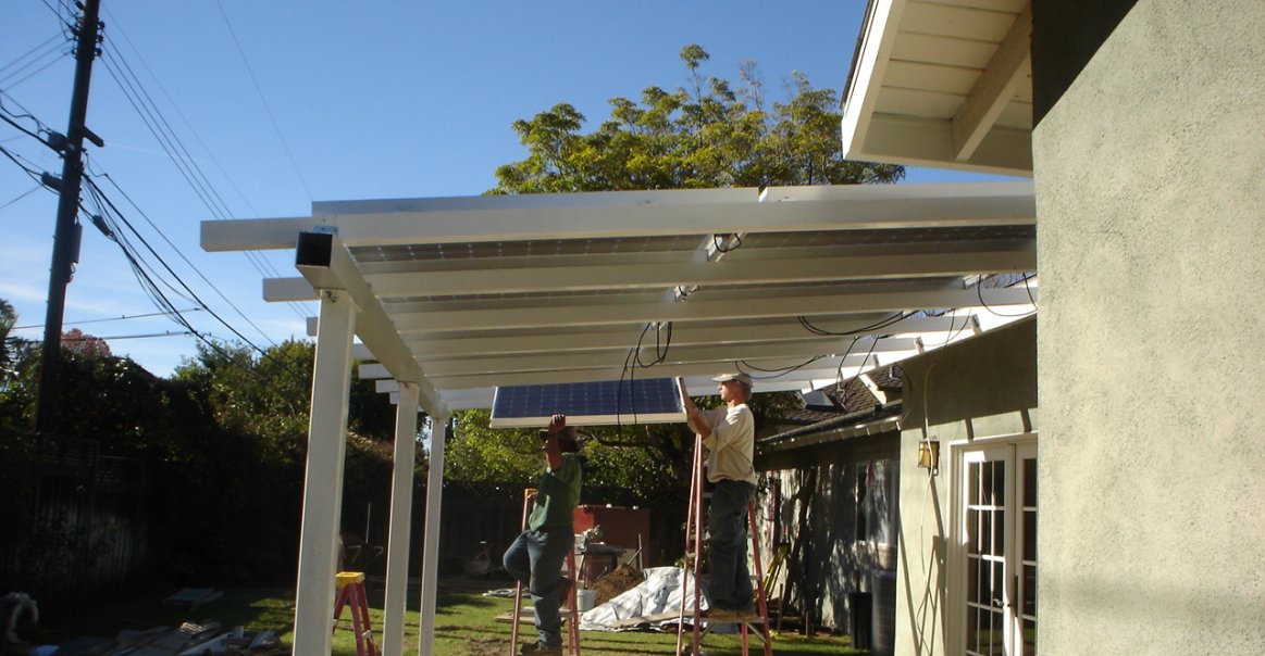 Santa Ana 2.7kW Bifacial Sanyo Project on Canopy