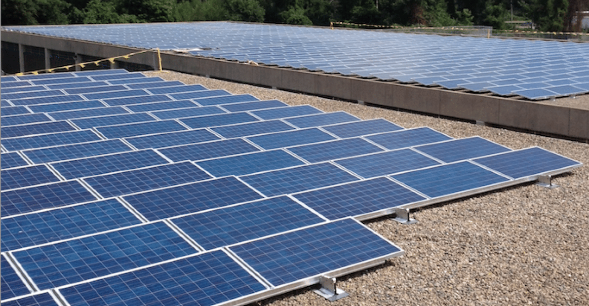 Lowell Water Treatment Facility solar Install