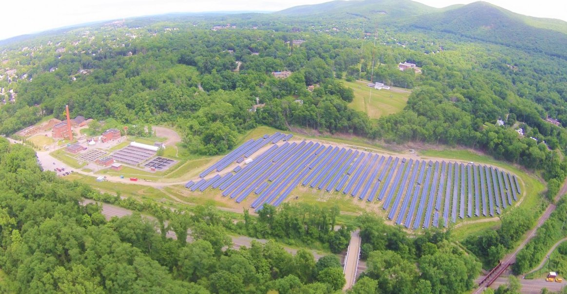 Utility-Scale Solar Installation on top of Landfill