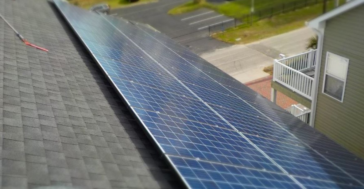 Greentech Renewables Myrtle Beach Solar Installation Bird's Eye Image