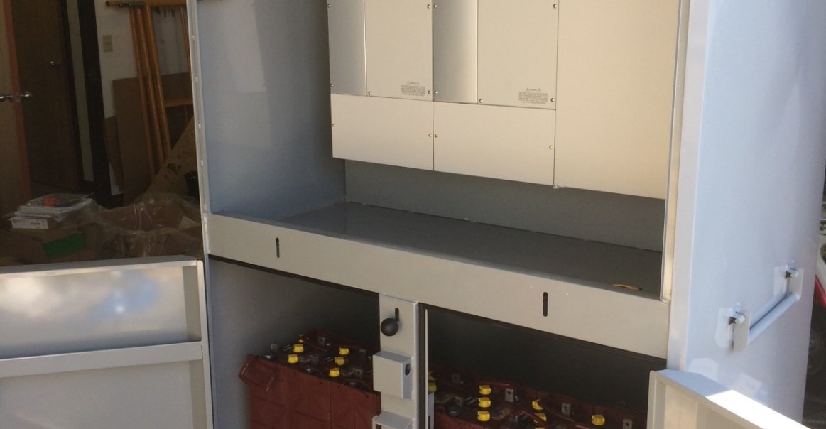 Schneider Electric energy storage system for battery backup on commercial solar project.